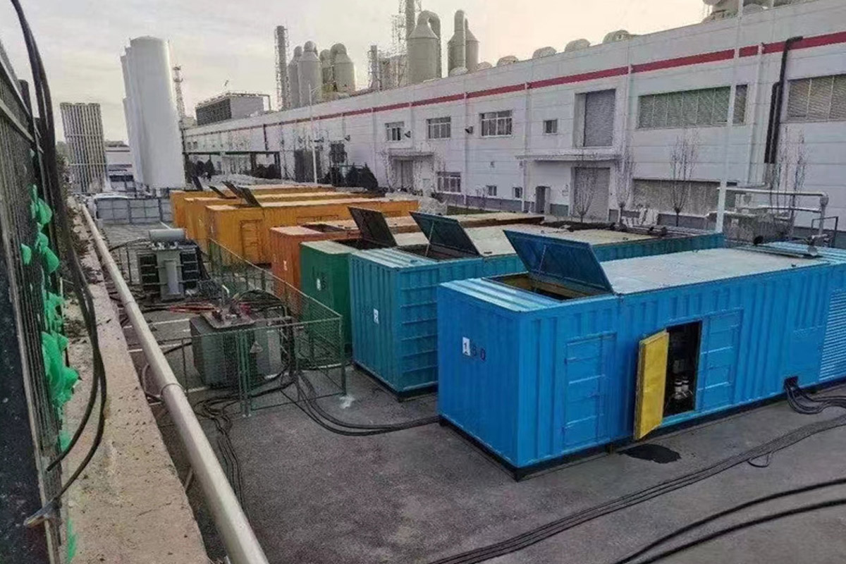 南开发电机租赁施工现场